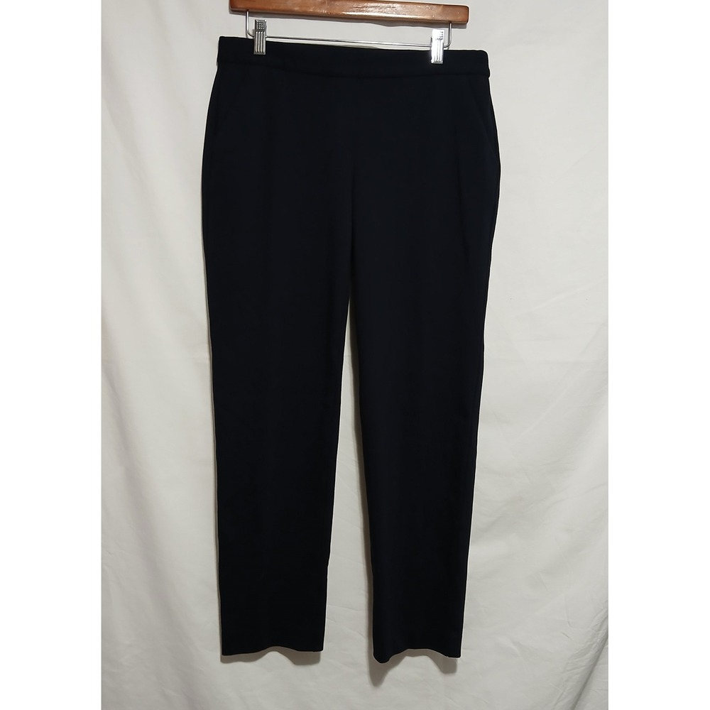 Talbots Navy Blue Career Dress Pants Elastic Waist Pull On Size‎ 6